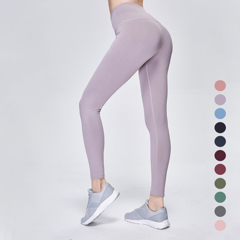 High-Waisted Ankle Leggings with Smooth Finish