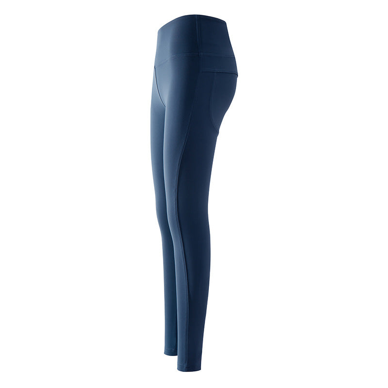 High-Waisted Leggings with Curved Back Seams