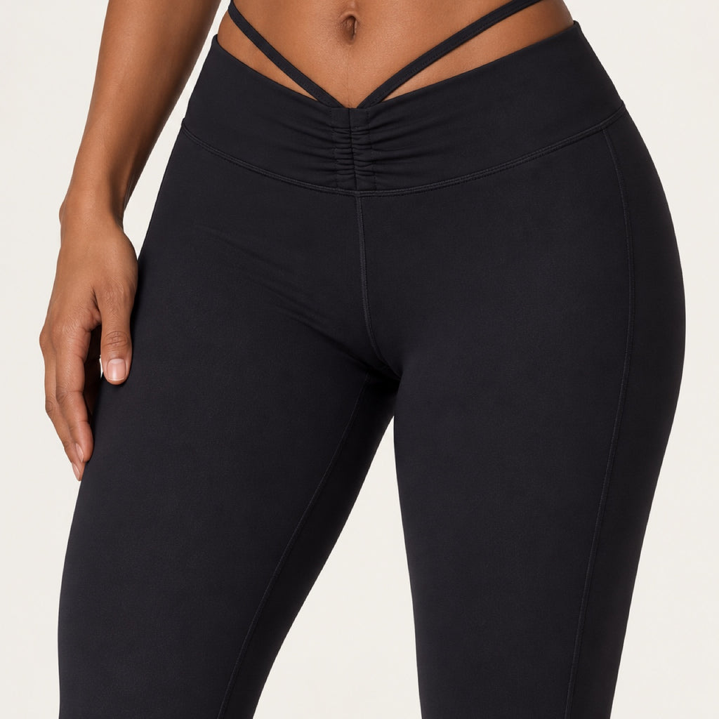 High-Waisted Flare Leggings - detail