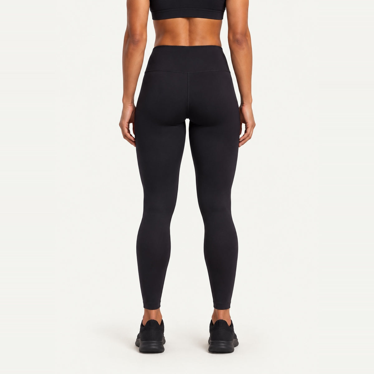 High-Waisted Leggings with Back Waist Pocket - back view