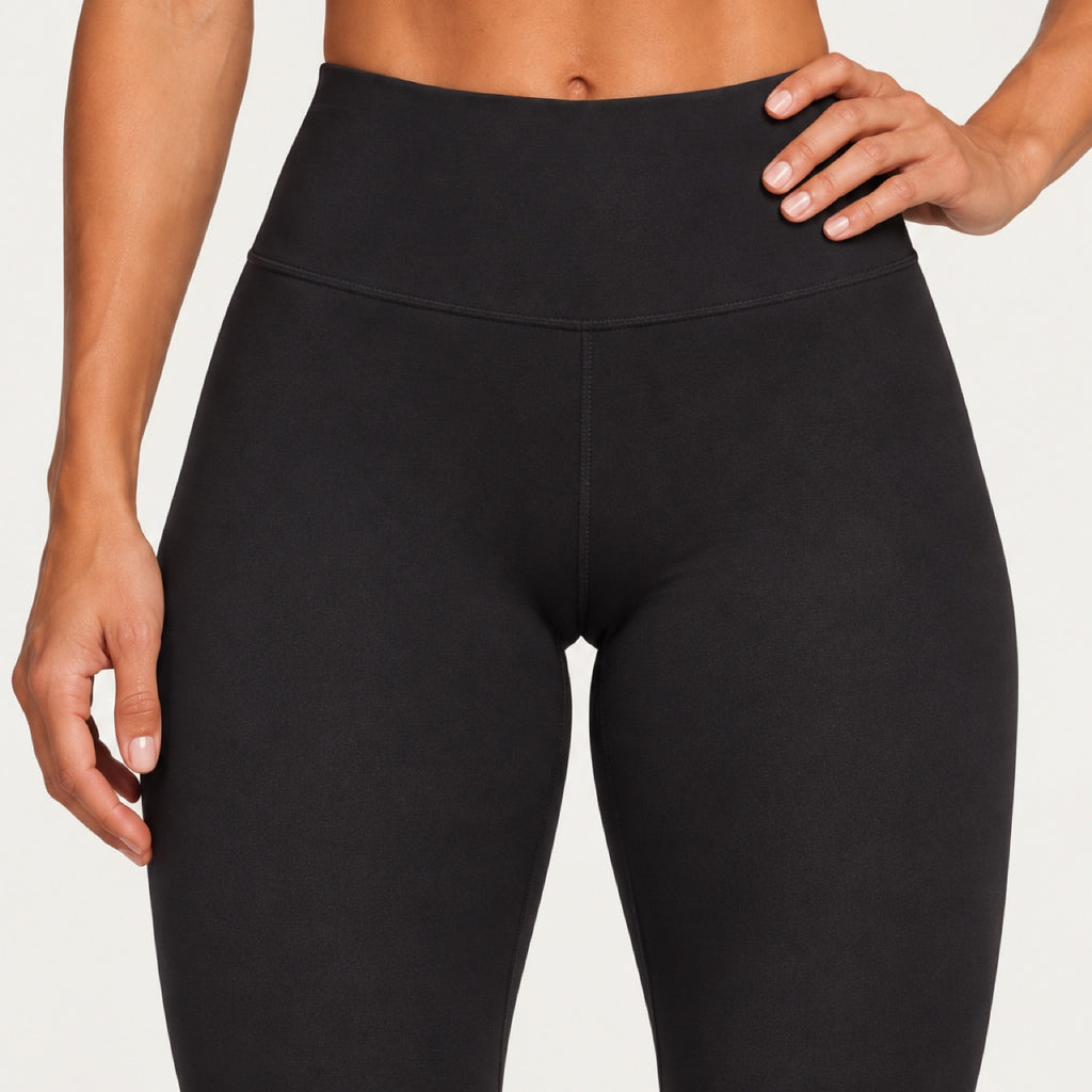 High-Waisted Ankle-Length Nylon Leggings - detail