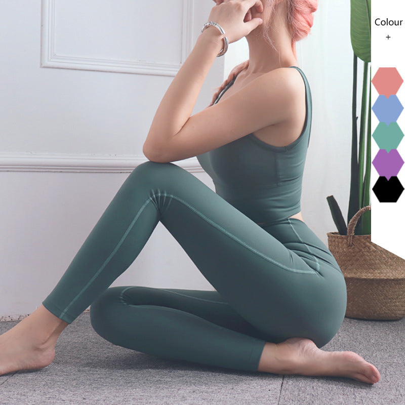 High-Waisted Brushed Nylon Leggings