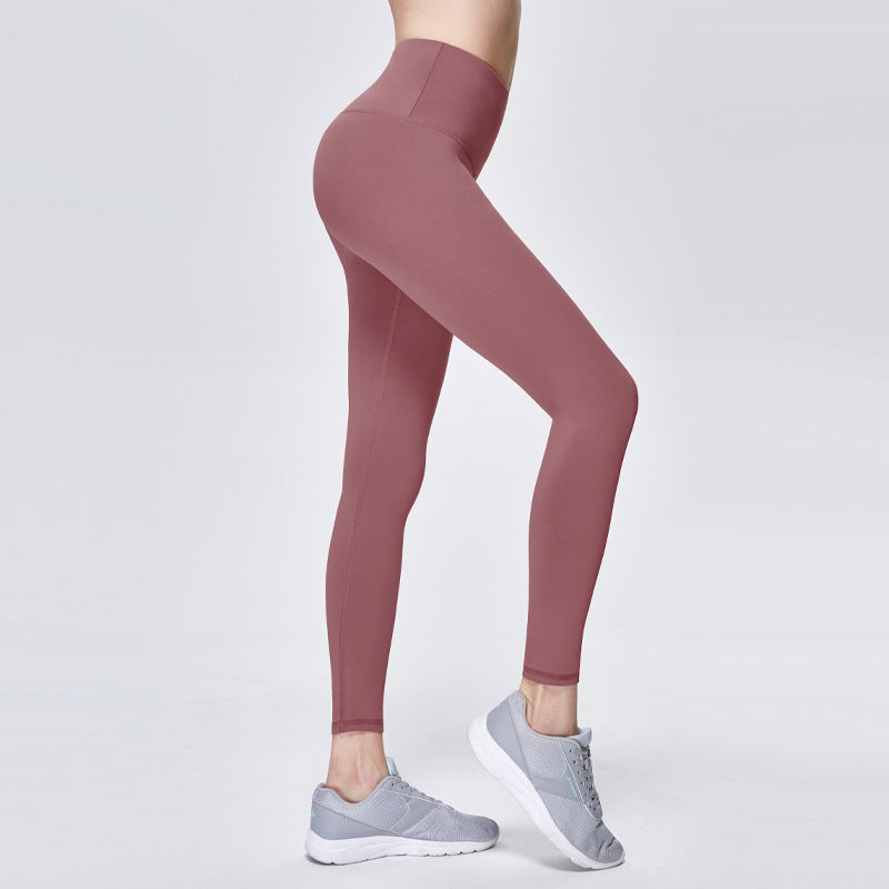 High-Waisted Ankle Leggings with Smooth Finish