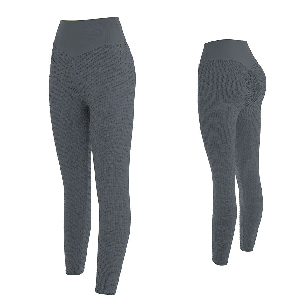 High-Waisted Textured Cropped Leggings - Charcoal