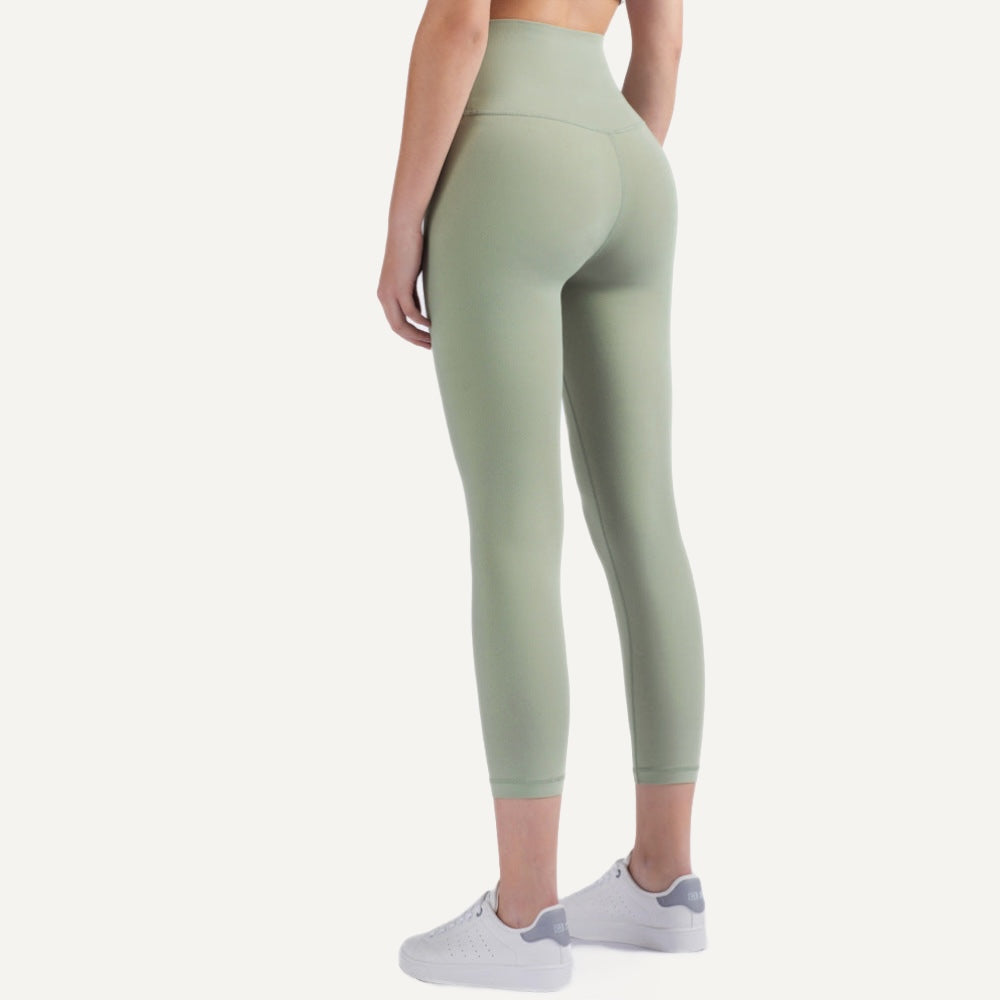 High-Waisted Capri Leggings - Sage