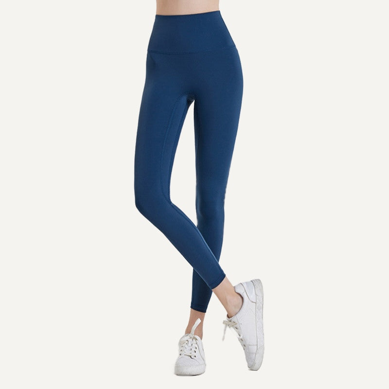 High-Waisted Polyamide Leggings - Deep Blue