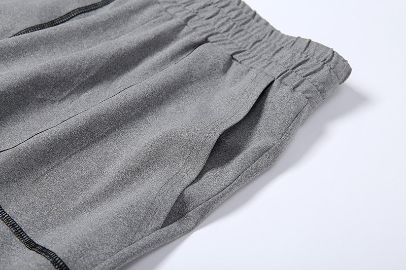 Contrast-Seam Bra and Pocket Joggers Set