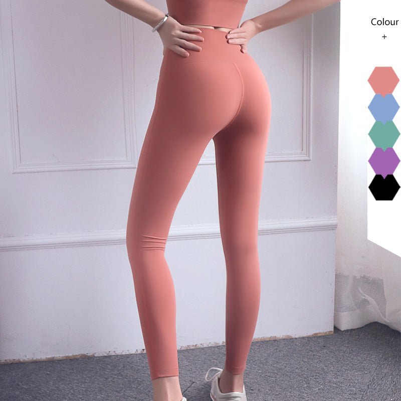 High-Waisted Brushed Nylon Leggings