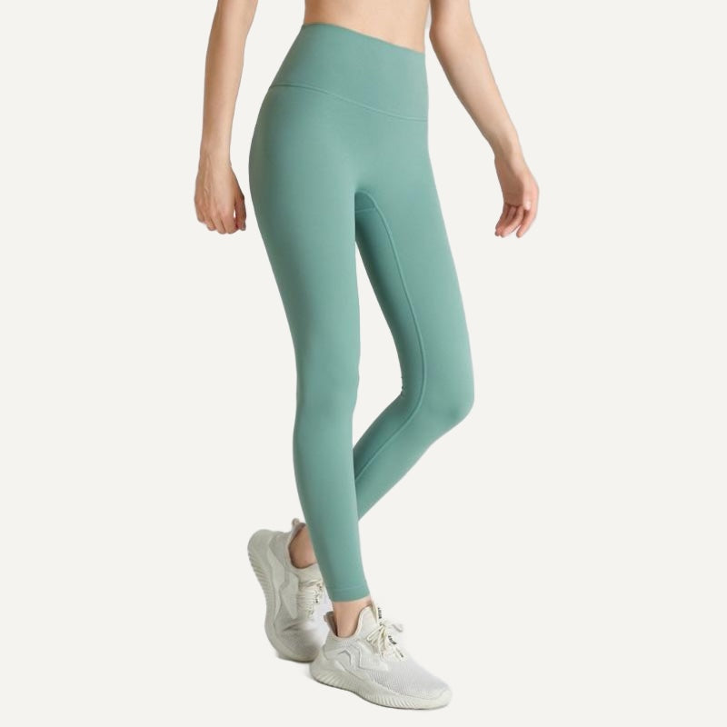 High-Waisted Leggings in Solid Colors - Sage