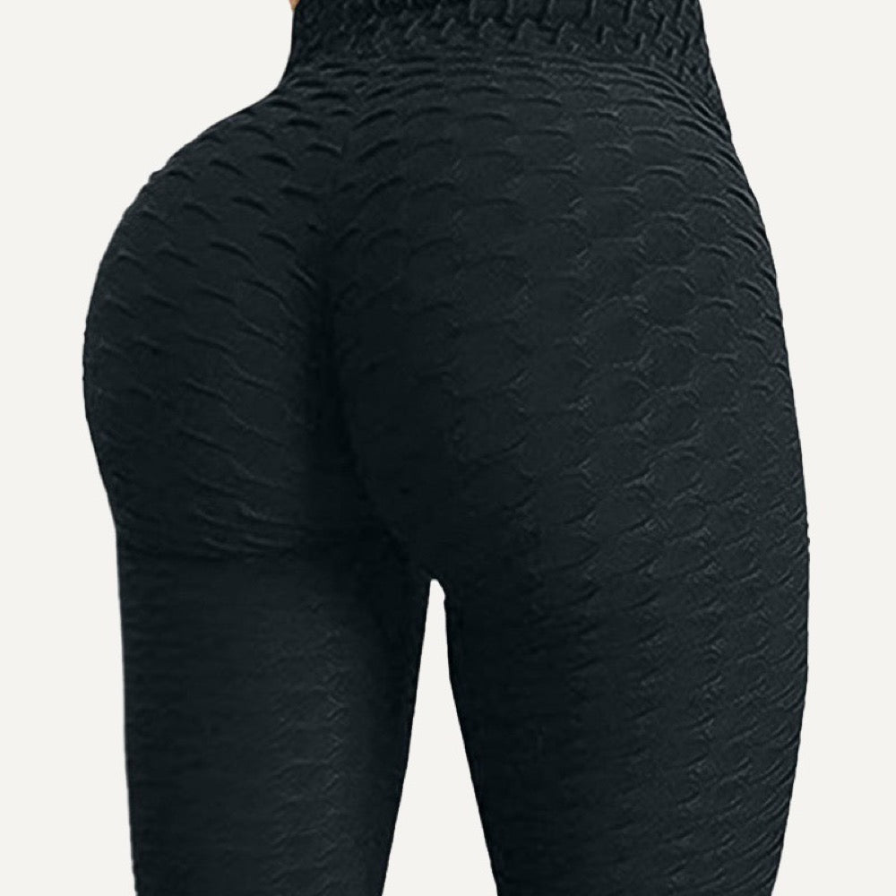 Textured Leggings with Gathered Back Seam - detail