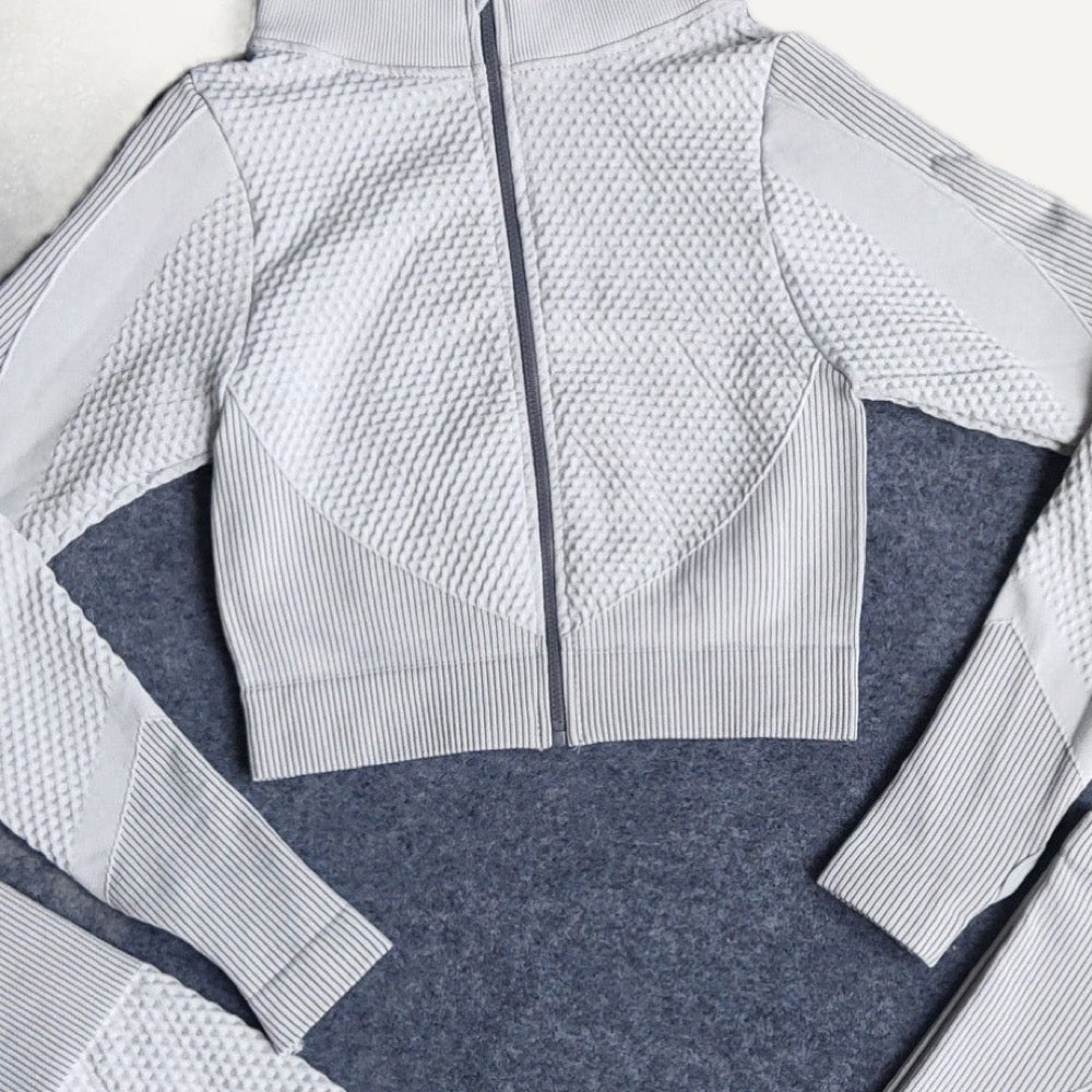 Three-Piece Colorblock Workout Set - detail