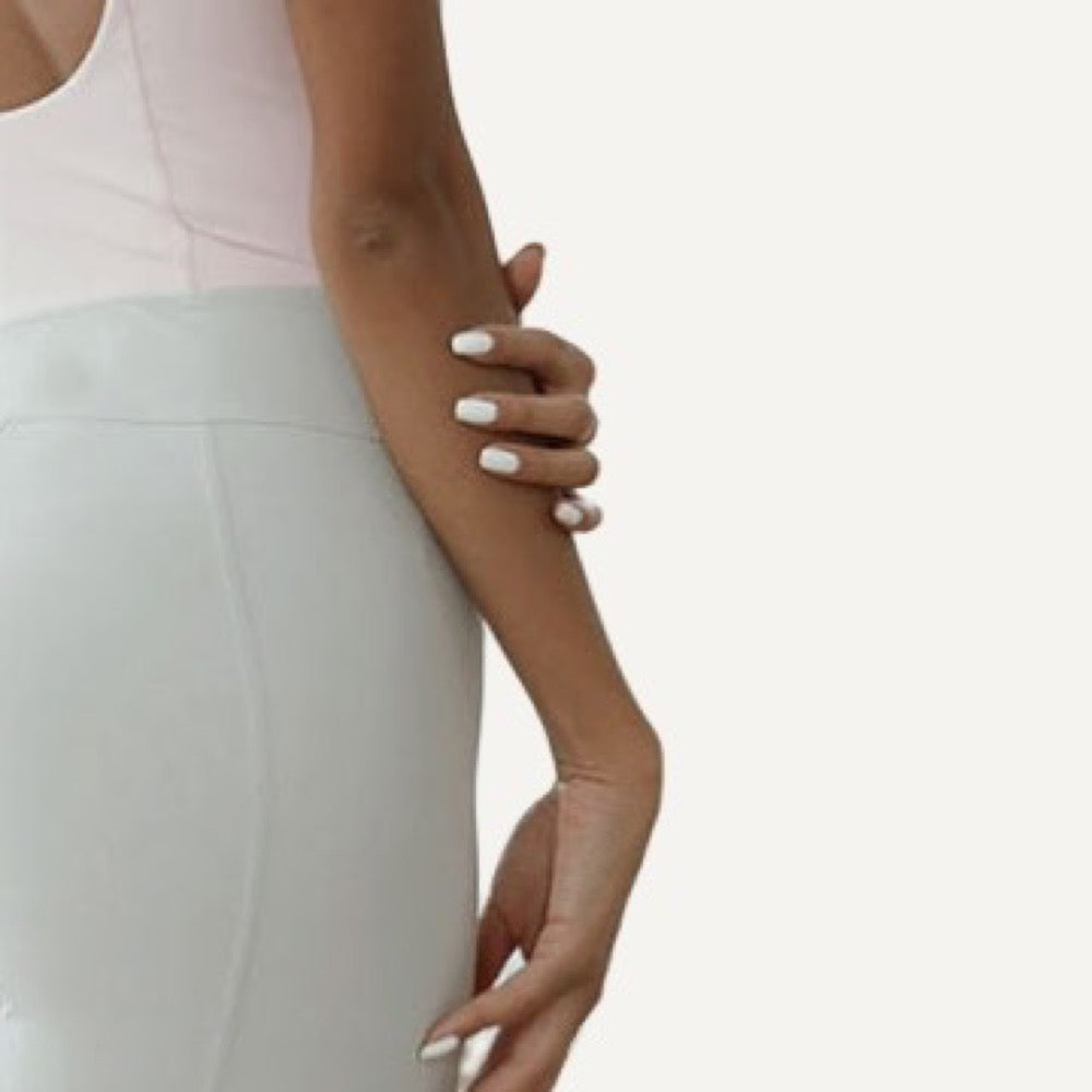 Short Sleeve Jumpsuit with Open Scoop Back - detail